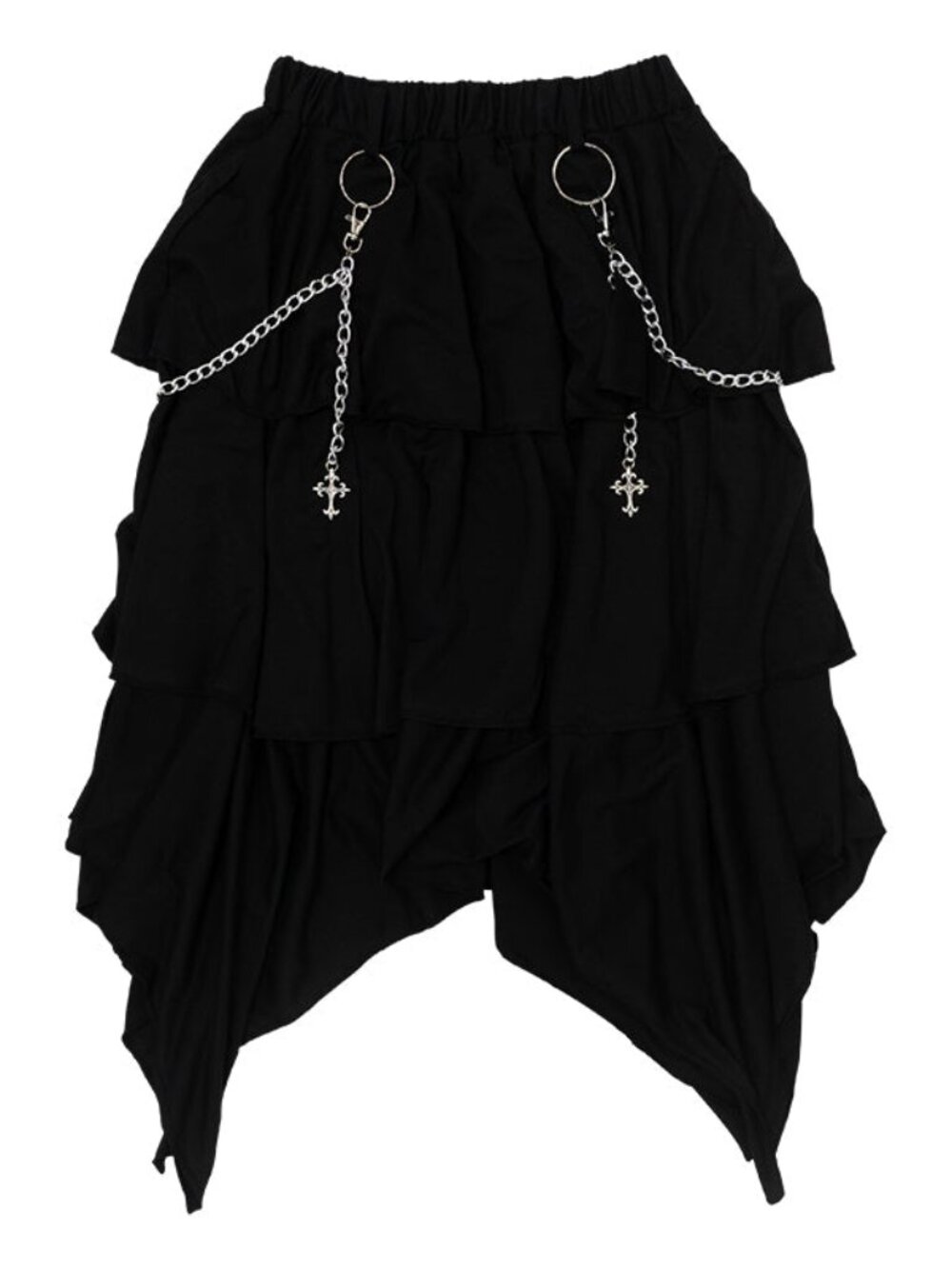 NEW ACDC RAG Dark Abyss Black Cross Chain Skirt